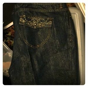 Boot Cut Avenue Jeans .16 Regular.. w/gold specks!